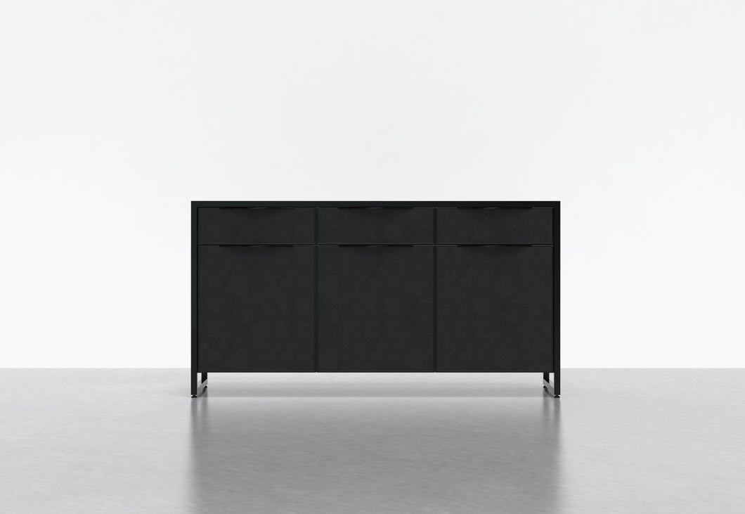 Black Leather/ Matte Black