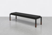 Load image into Gallery viewer, Black Leather/ Walnut