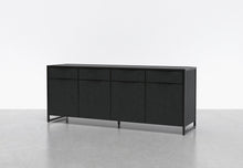 Load image into Gallery viewer, Black Leather/ Matte Black